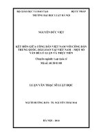 Kết hôn giữa công dân việt nam với công dân trung quốc, đài loan tại việt nam   một số vấn đề lý luận và thực tiễn  