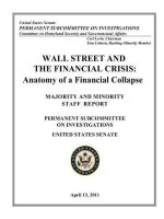 Wall street and the financial crisis; anatomy of a financial collapse (u s  senate, 2013) 