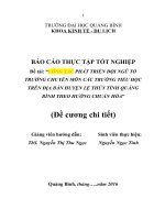 Đề cương Luận văn tốt nghiệp: Quản trị nhân lực