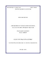 Chế độ pháp lý về bảo lãnh ngân hàng của các tổ chức tín dụng việt nam 