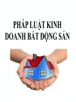 Slide bài giảng Luật Kinh doanh bất động sản: Chương1, 2