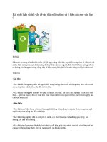 Bài nghị luận xã hội vấn đề rác thải môi trường và ý kiến của em