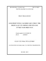 Giải pháp nâng cao hiệu quả thực thi pháp luật về chống chuyển giá ở việt nam hiện nay 
