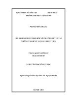 Chế độ bảo trợ xã hội đối với người khuyết tật   những vấn đề lý luận và thực tiễn 