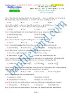 Đề thi thử THPT 2018 môn Lí Trường THPT Hoàng Hóa 2 Thanh Hóa Lần 1 File word Có đáp án Có lời giải chi tiết