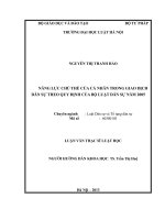 Năng lực chủ thể của cá nhân trong giao dịch dân sự theo quy định của bộ luật dân sự năm 2005 