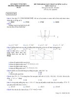 Đề thi thử THPT năm 2018 môn Toán  THPT Nguyễn Viết Xuân mã đề 204