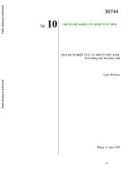 SMEs in vietnam  on the road to prosperity (vietnamese) 