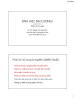 sinh học đại cương  di truyền