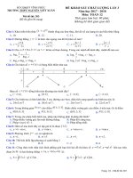 Đề thi thử THPT năm 2018 môn Toán  THPT Nguyễn Viết Xuân mã đề 203