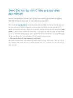 Bước đầu học lập trình C hiệu quả qua video dạy miễn phí