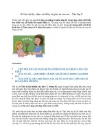 Kể lại một kỷ niệm với thầy cô giáo cũ của em