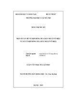 Một số vấn đề về hợp đồng mua bán nhà ở vô hiệu và xử lý hợp đồng mua bán nhà ở vô hiệu 