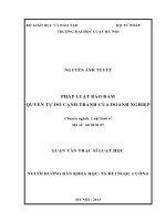 Pháp luật bảo đảm quyền tự do cạnh tranh của doanh nghiệp 