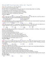 TUYỂN TẬP ĐỀ THI THỬ THPT QUỐC GIA MÔN LÝ  CÓ ĐÁP ÁN THAM KHẢO