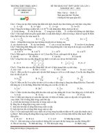 GIẢI CHI TIẾT ĐỀ THI THỬ MÔN LÝ truong THPT trieu son 5 thanh hoa lan 1 nam 2018