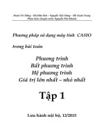 Phương pháp sử dụng máy tính CASIO trong quá trình giải toán tập 1 và 2 nguyễn phú khánh
