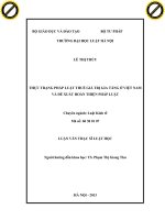 Thực trạng pháp luật thuế giá trị gia tăng ở việt nam và đề xuất hoàn thiện 