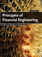 Principles of financial engineering 3rd ed by robert l kosowkhi 