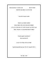 Pháp luật điều chỉnh hoạt động mua bán doanh nghiệp của các nhà đầu tư nước ngoài tại việt nam thực trạng và giải pháp hoàn thiện 
