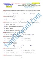 Đề thi thử THPT 2018 môn Toán Đề tuyển chọn số  12 File word Có ma trận Có lời giải chi tiết