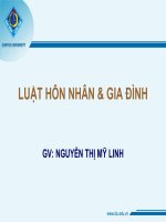 Slide bài giảng Luật Hôn nhân và gia đình 2014