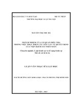 Trách nhiệm của cơ quan điều tra trong việc thực hiện các yêu cầu và quyết định của viện kiểm sát nhân dân 