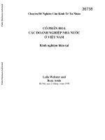 Equitization of state enterprises in vietnam (vietnamese) 