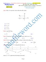 Đề thi thử THPT 2018 môn Toán Đề tuyển chọn số 13  File word Có ma trận Có lời giải chi tiết