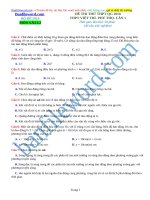Đề thi thử THPT 2018 môn Lí Trường THPT THPT Việt Trì Phú Thọ Lần 1 File word Có đáp án Có lời giải chi tiết