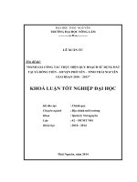 Đánh giá công tác thực hiện quy hoạch sử dụng đất tại xã Đồng Tiến  huyện Phổ Yên – tỉnh Thái Nguyên giai đoạn 2010 – 2013 (Khóa luận tốt nghiệp)