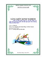 SKKN một số biện pháp quản lý, chỉ đạo nâng cao chất lượng chuyên môn cho đội ngũ giáo viên trường mầm non bảo khê