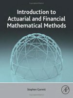 Giáo trình Introduction to actuarial and financial mathematical methods 2015