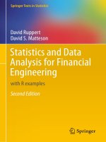 Statistics and data analysis for financial engineering 2nd edition   david ruppert  david s 