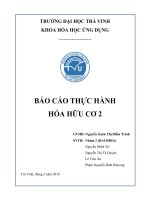 thực hành hóa hữu cơ 2