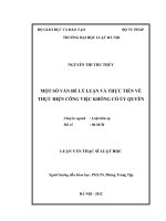 Một số vấn đề lý luận và thực tiễn về thực hiện công việc không có ủy quyền  