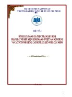 Bình luận, đánh giá thực trạng qui định pháp luật về điều kiện kinh doanh ở Việt Nam nói chung và các TCTD nói riêng, các đề xuất, kiến nghị của nhóm