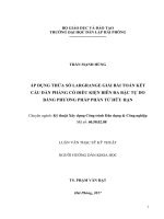 Áp dụng thừa số Lagrange giải bài toán kết cấu dàn phẳng có điều kiện biên đa bậc tự do bằng phương pháp phần tử hữu hạn (Luận văn thạc sĩ)
