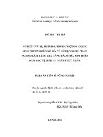 Nghiên cứu sự phân bố, tồn dư một số kháng sinh thường dùng ở gà và sử dụng chế phẩm Actiso làm tăng khả năng đào thải, góp phần đảm bảo vệ sinh an toàn thực phẩm