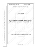 Quản lý hạ tầng kỹ thuật khu trung tâm lễ hội và dịch vụ du lịch yên tử (tt) 