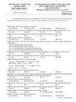 ĐỀ KSCL lớp 12 THPT QUỐC GIA năm 2017   môn hóa (5) 