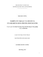 Nghiên cứu nội lực và chuyển vị của hệ khung bằng phương pháp so sánh (Luận văn thạc sĩ)