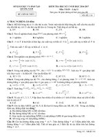 ĐỀ KIỂM TRA môn TOÁN 11 năm 2015 2016 (6) 