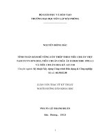 Tính toán Dầm bê tông cốt thép theo TCVN 55742012, tiêu chuẩn Châu Âu EN.199211 và tiêu chuẩn của Hoa Kỳ ACI 318 (Luận văn thạc sĩ)