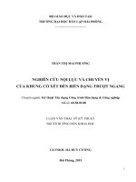 Nghiên cứu nội lực và chuyển vị của hệ khung có xét đến biến dạng trượt ngang (Luận văn thạc sĩ)