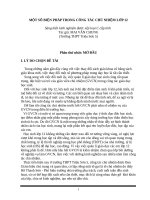 MỘT SỐ BIỆN PHÁP TRONG CÔNG TÁC CHỦ NHIỆM LỚP 12