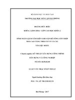 Tính toán lệch tâm xiên cho cột bê tông cốt thép nhà cao tầng theo TCVN và các tài liệu khác (Luận văn thạc sĩ)