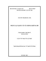 Pháp luật quốc tế về chống khủng bố  