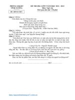 Đề HSG văn 9 vĩnh tường 2011 2012 