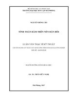 Tính toán dầm trên nền đàn hồi (Luận văn thạc sĩ)